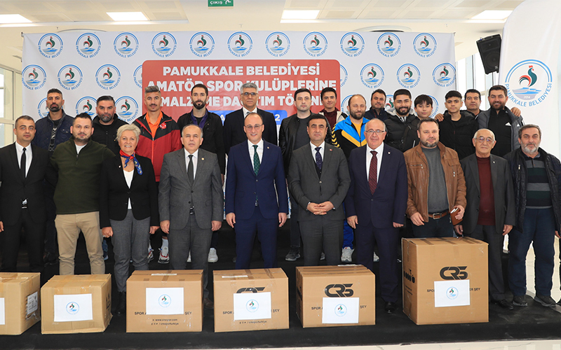 Pamukkale Belediyesinden 28 amatör kulübe 500 bin liralık malzeme desteği