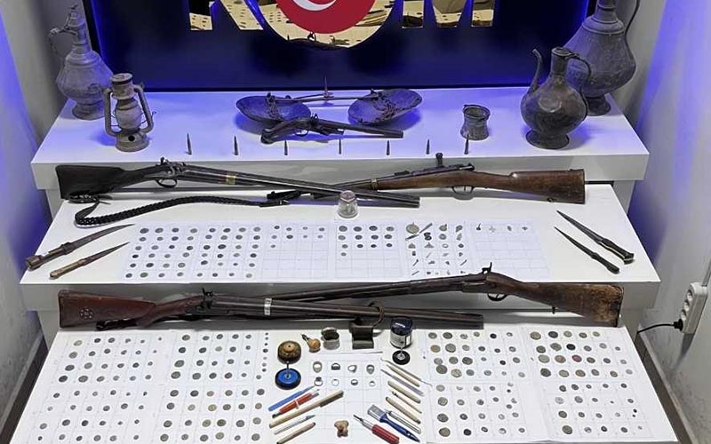 Tarihi eser operasyonunda 5 kişi yakalandı
