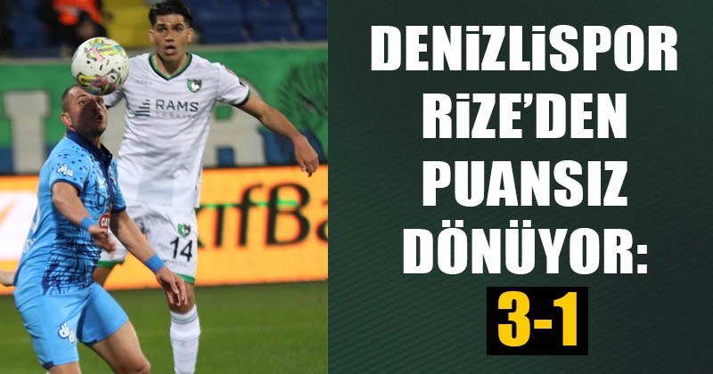 D Haber Denizli Haberleri Denizlispor Deplasmanda Rizespora