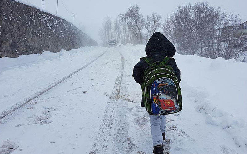 Bir ilçede kar nedeniyle daha okul tatili kararı