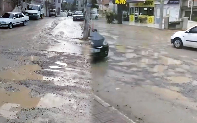 Yağmur yağdı, Pamukkale yollarında sürücüler “Çile” şarkısını söyledi