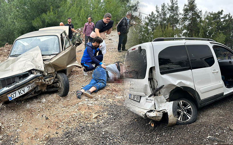 Otomobil ile kamyonet çarpıştı, dışarıya fırlayan sürücüye kendi aracı çarptı