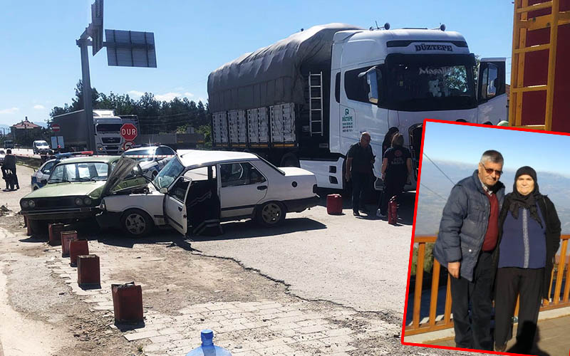 TIR ile otomobil çarpıştı: 1 kişi öldü, 1 kişi ağır yaralandı