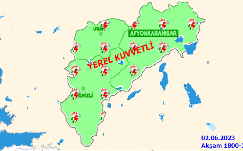 Denizli için Meteorolojiden bir uyarı daha geldi