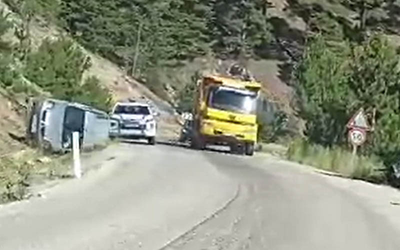 Kazayı yara almadan atlattılar