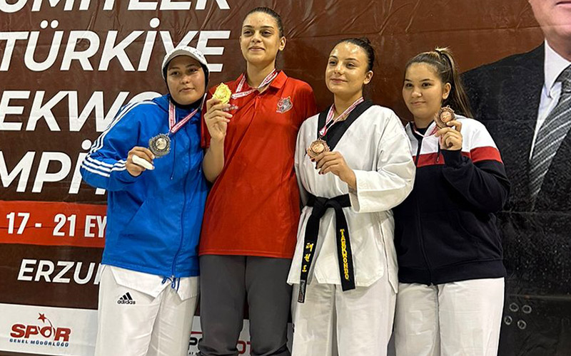 Denizlili taekwondocu Arzu Kavsara, Türkiye 3’üncüsü oldu