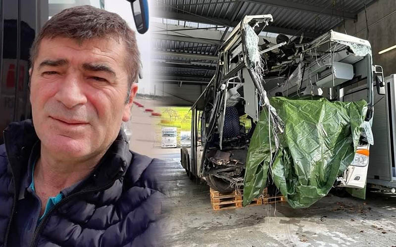Denizlili tur otobüsü şoförü Almanya’daki kazada öldü