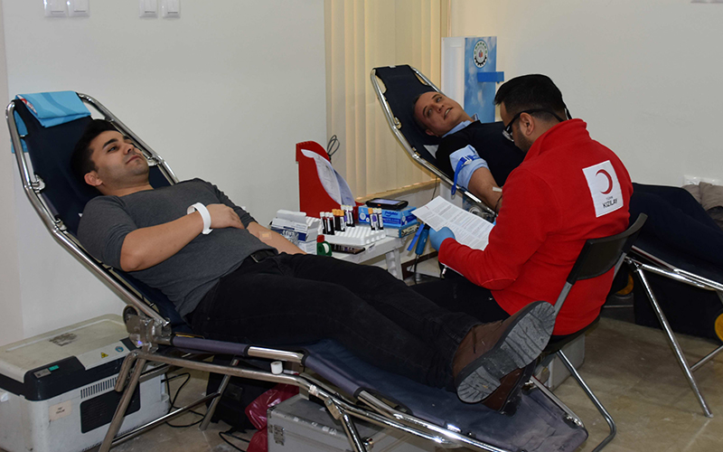 Denizli OSB’de Kızılay’a kan bağışı