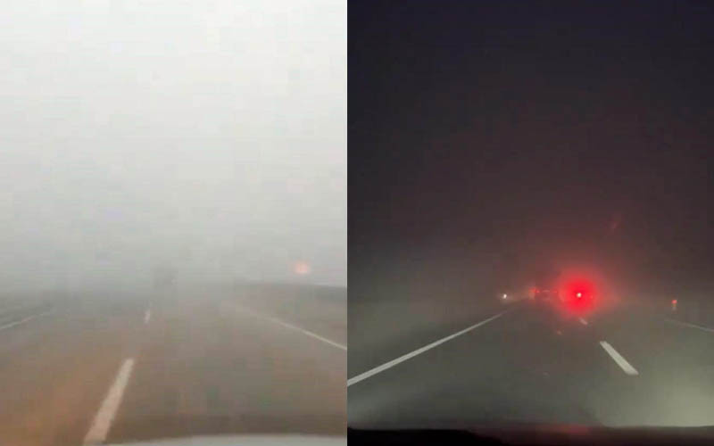Sürücülere sis ve ıslak zemin uyarısı