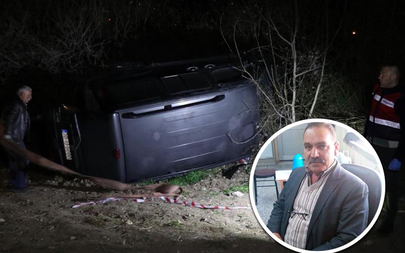 Şarampole devrilen aracın sürücüsü öldü