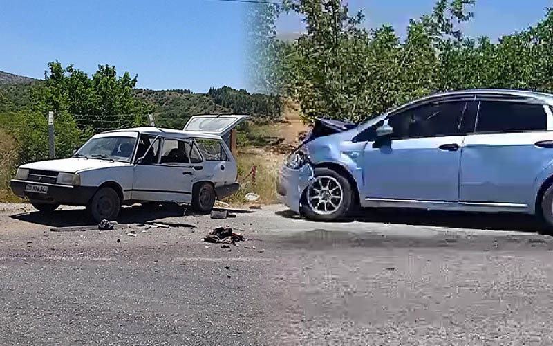 İki otomobil çarpıştı: 6 yaralı