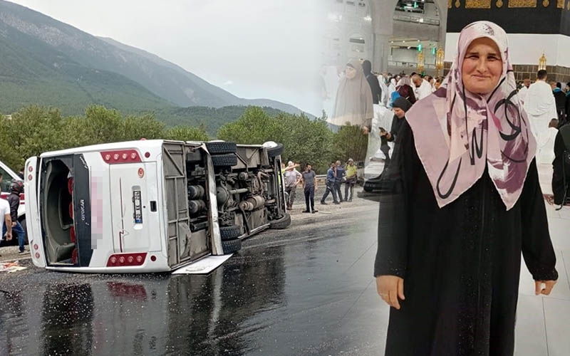 Trafik kazasında ölen kadın toprağa verildi
