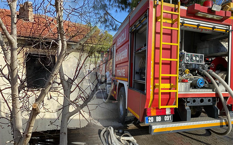 Elektrikli ısıtıcı evi yaktı