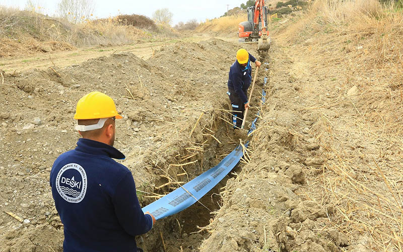 DESKİ’den Kaklık Mahallesi’nde içme suyu hattı yenileme çalışması