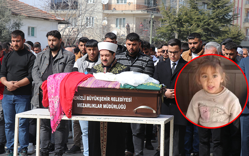 Minik Nazlı, gözyaşlarıyla son yolculuğuna uğurlandı