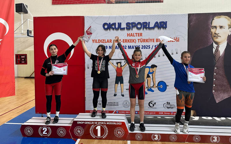 Hayrünnisa Karaca, halterde Türkiye şampiyonu oldu