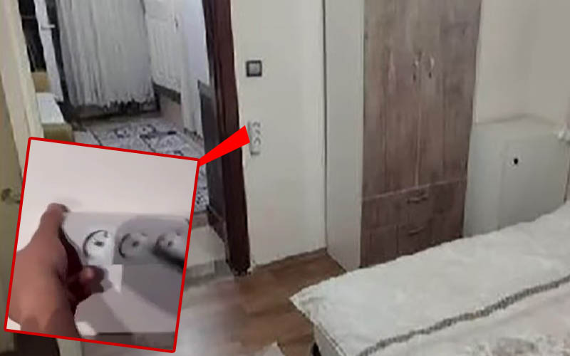 Apart odalarında yaşananları cep telefonundan izlemiş