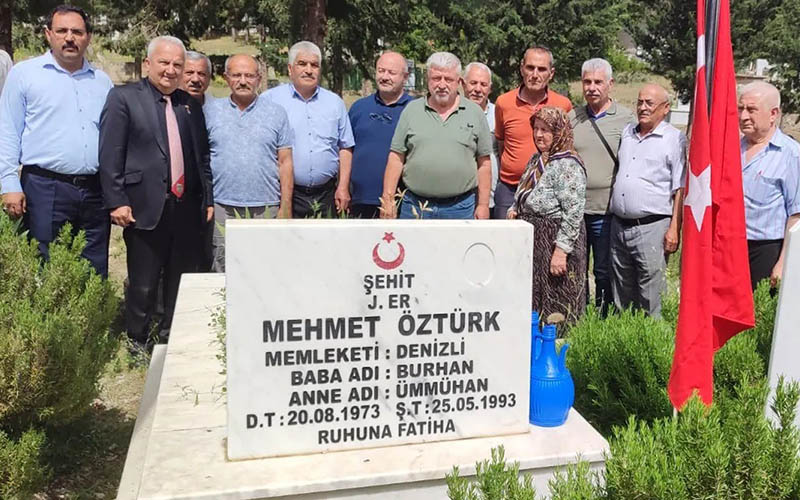 PKK’lı teröristlerin şehit ettiği Denizlili asker anıldı