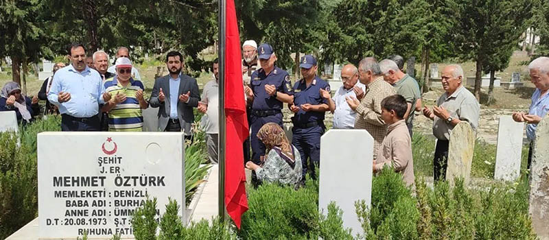 Bingöl'de şehit edilen 33 erden biri olan Mehmet Öztürk anıldı