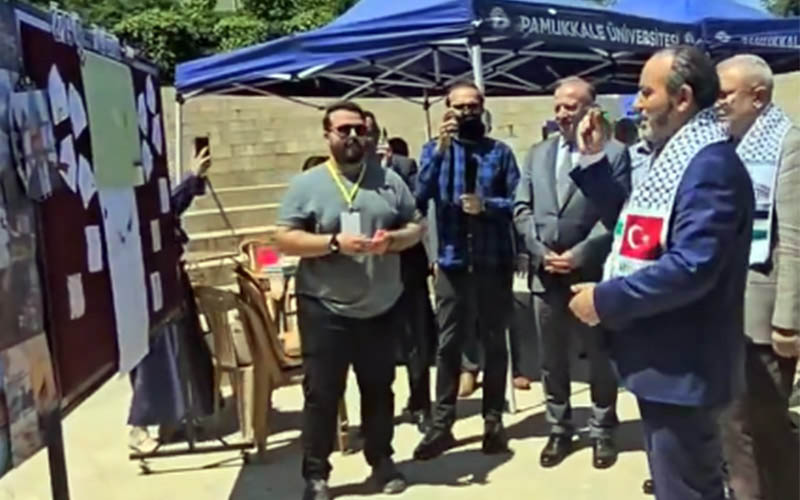 Eğitim-İş’ten Netanyahu posterine dart oku atan PAÜ Rektörü’ne tepki