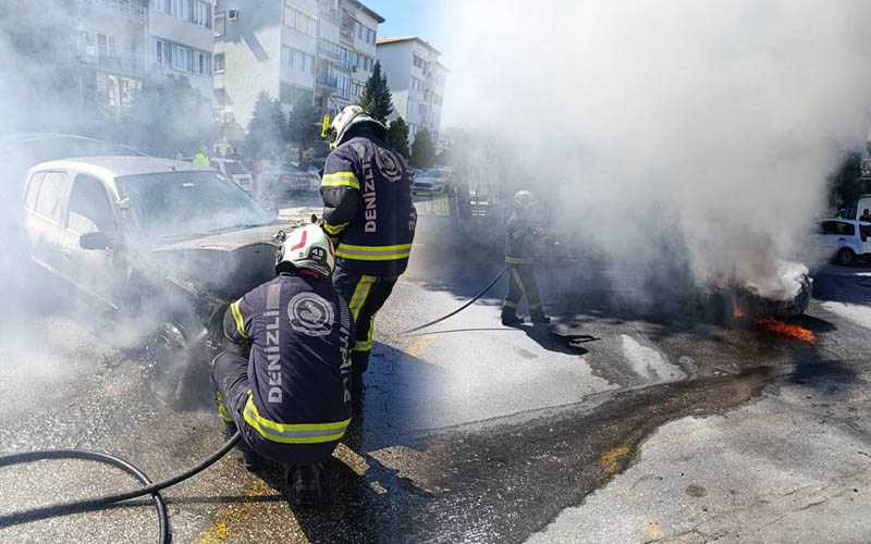 Seyir halinde yanmaya başladı, alevleri itfaiye ekipleri söndürdü