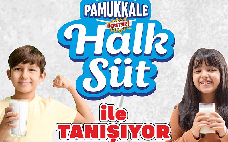 Pamukkale’de çocuklara ücretsiz süt
