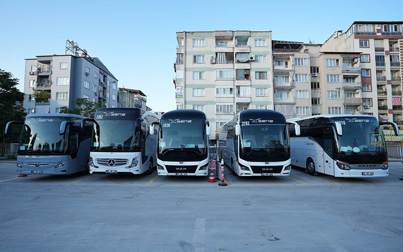 Tur otobüsleri için otopark