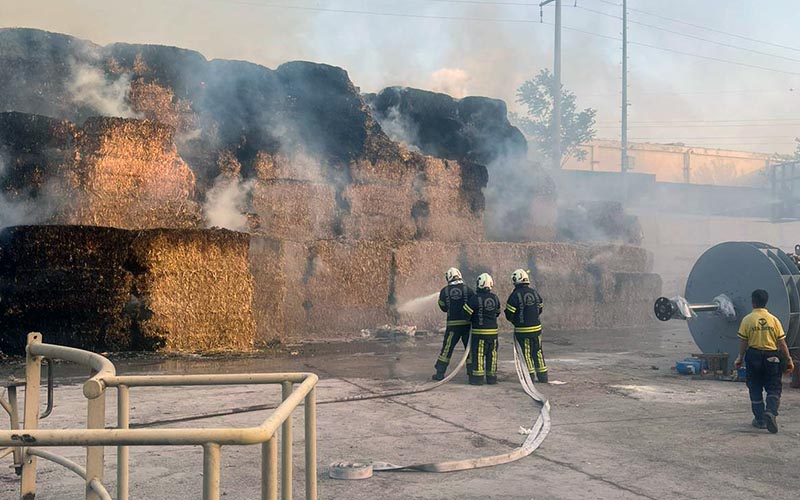 Enerji santralinde yangın çıktı