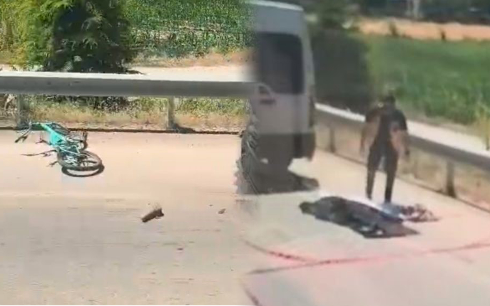 Bisikletiyle karşıdan karşıya geçmek istedi, hayatını kaybetti