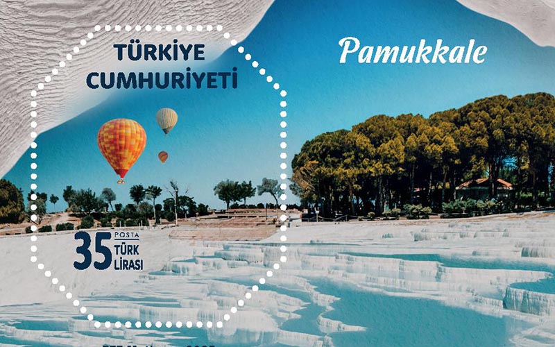 Pamukkale pulu ve zarfı tedavüle sunuldu