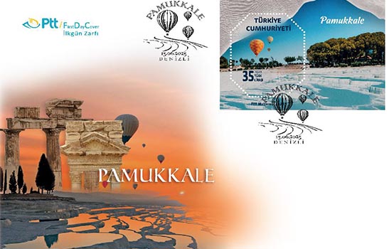 Pamukkale pulu ve zarfı tedavüle sunuldu