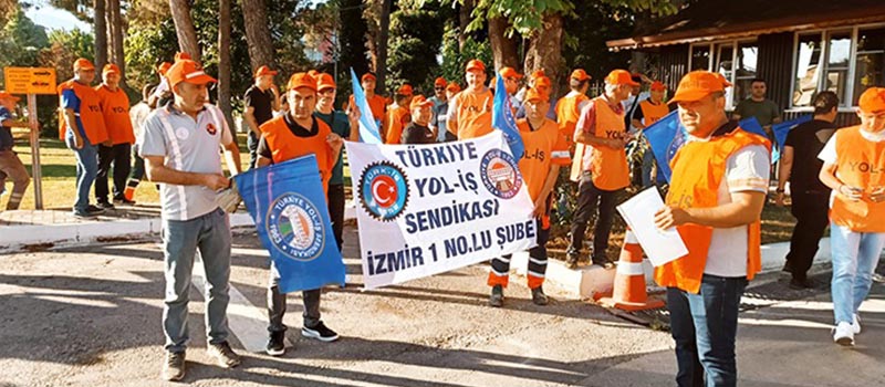 Denizli’de karayolu işçilerinden zam talebi
