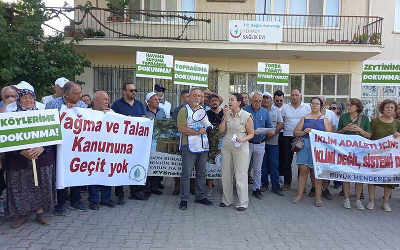 Zeytinlikleri ve ormanları madenciliğe açacak yasa tasarısına tepki