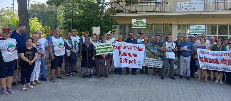 Denizli’de zeytinlikleri ve ormanları madenciliğe açacak yasa tasarısına tepki