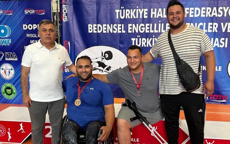 Denizlili Engelli haltercilerden Türkiye şampiyonluğu ve ikinciliği