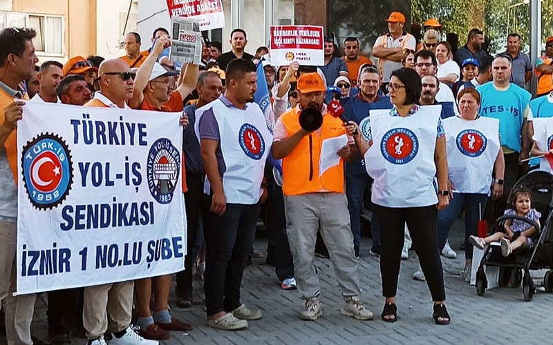 İşçilerden AK Parti önünde “tahammülümüz kalmadı” açıklaması