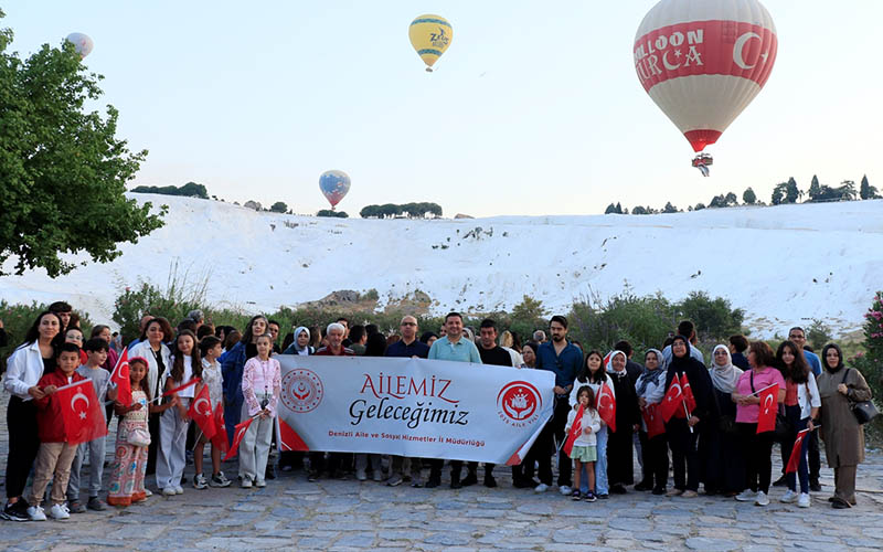 Şehit aileleri için balon turu
