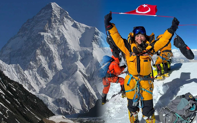 Denizlili Gülnur Tumbat, K2 Dağı’na çıkan ilk Türk kadın dağcı oldu