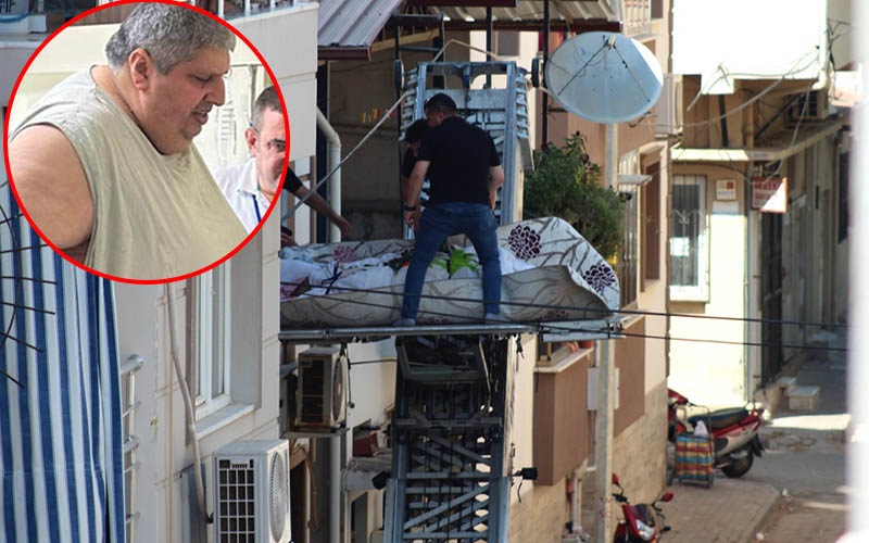 310 kiloydu! Cenazesi, evinin penceresinden eşya taşıma asansörüyle çıkarıldı