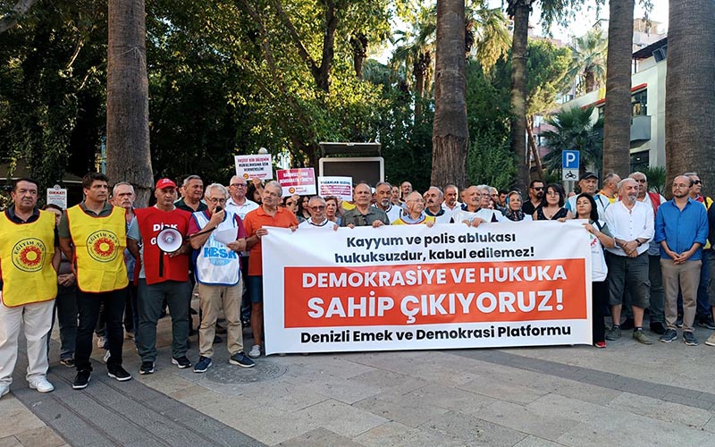 Denizli Demokrasi ve Emek Platformundan Tekin’in kayyımlığına tepki