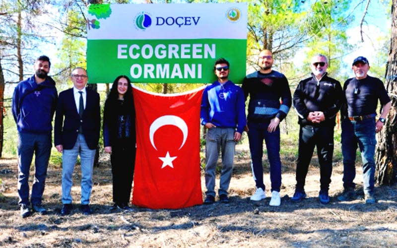 Ecogreen Enerji Ormanı’na 2 bin fidan dikildi