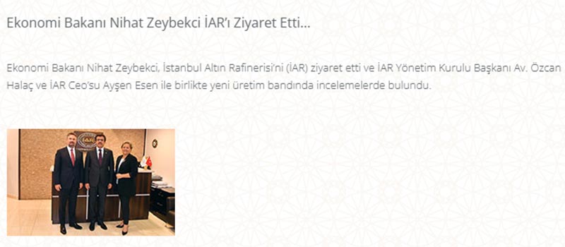 İstanbul Altın Rafinerisi operasyonun ardından gündeme düşen fotoğraf