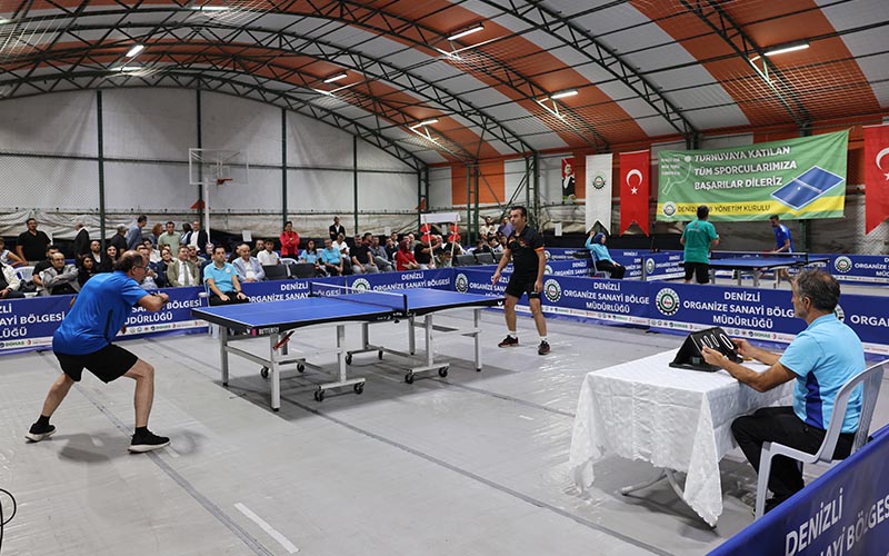 Denizli OSB Masa Tenisi Turnuvası’nda şampiyon PAÜ Hastanesi oldu