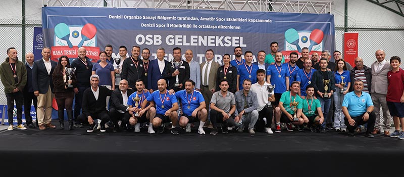 Denizli OSB Masa Tenisi Turnuvası’nda şampiyon PAÜ Hastanesi oldu