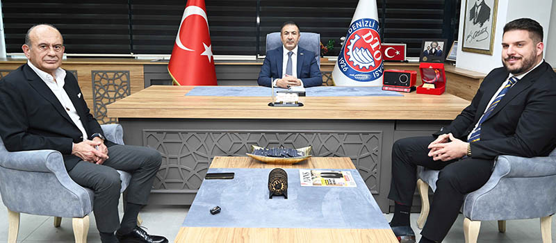 Macaristan İstanbul Başkonsolosluğunun Ticaret Ataşesi Miklos Bujaky, Denizli Ticaret Odası ziyareti