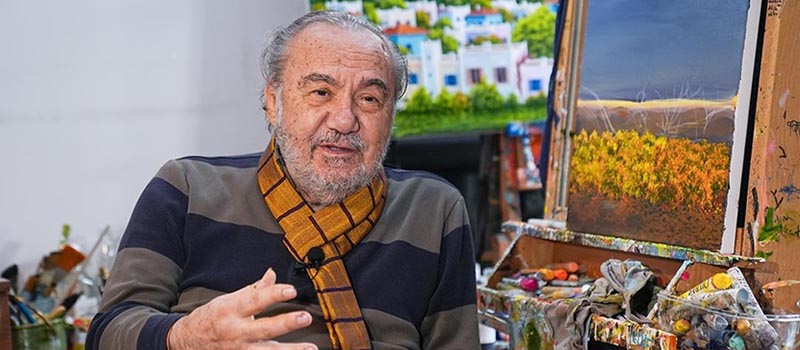 Denizli ressam Yalçın Gökçebağ, Cumhurbaşkanlığı Kültür ve Sanat Büyük Ödülü’nü aldı