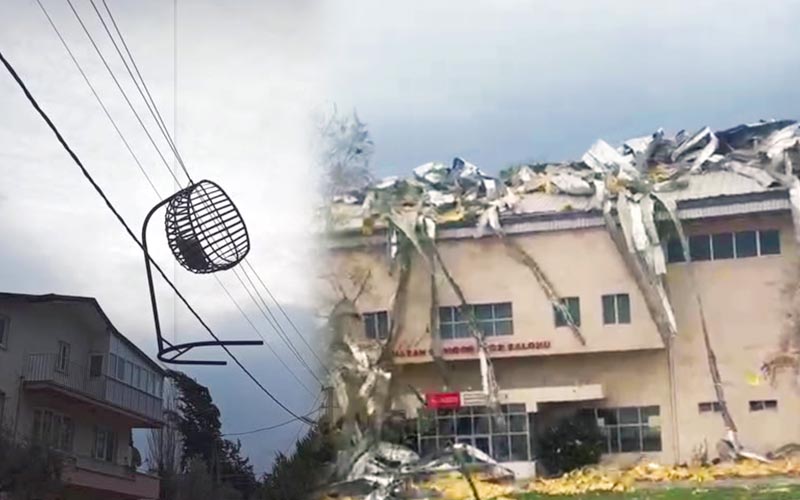 Fırtına etkili oluyor, işte kentten manzaralar