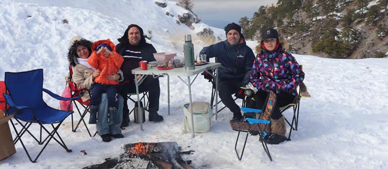 Denizli Kayak Merkezi’nin ziyaretçileri