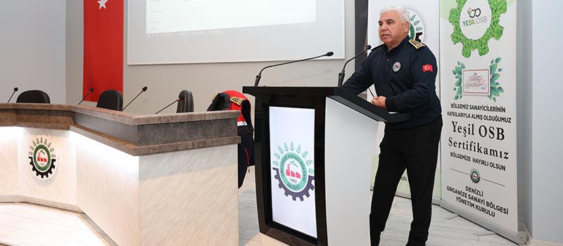 Denizli OSB’de sivil savunma ve afet eğitimi düzenlendi