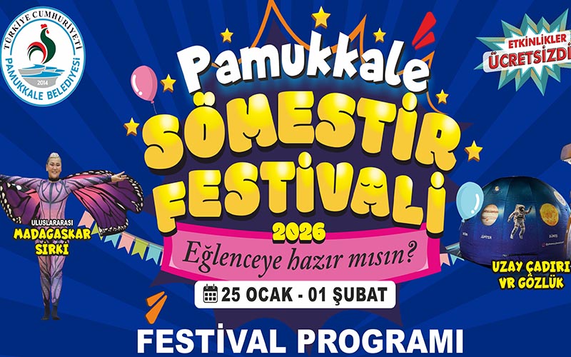 Pamukkale’de çocuklar için sömestir festivali düzenleniyor